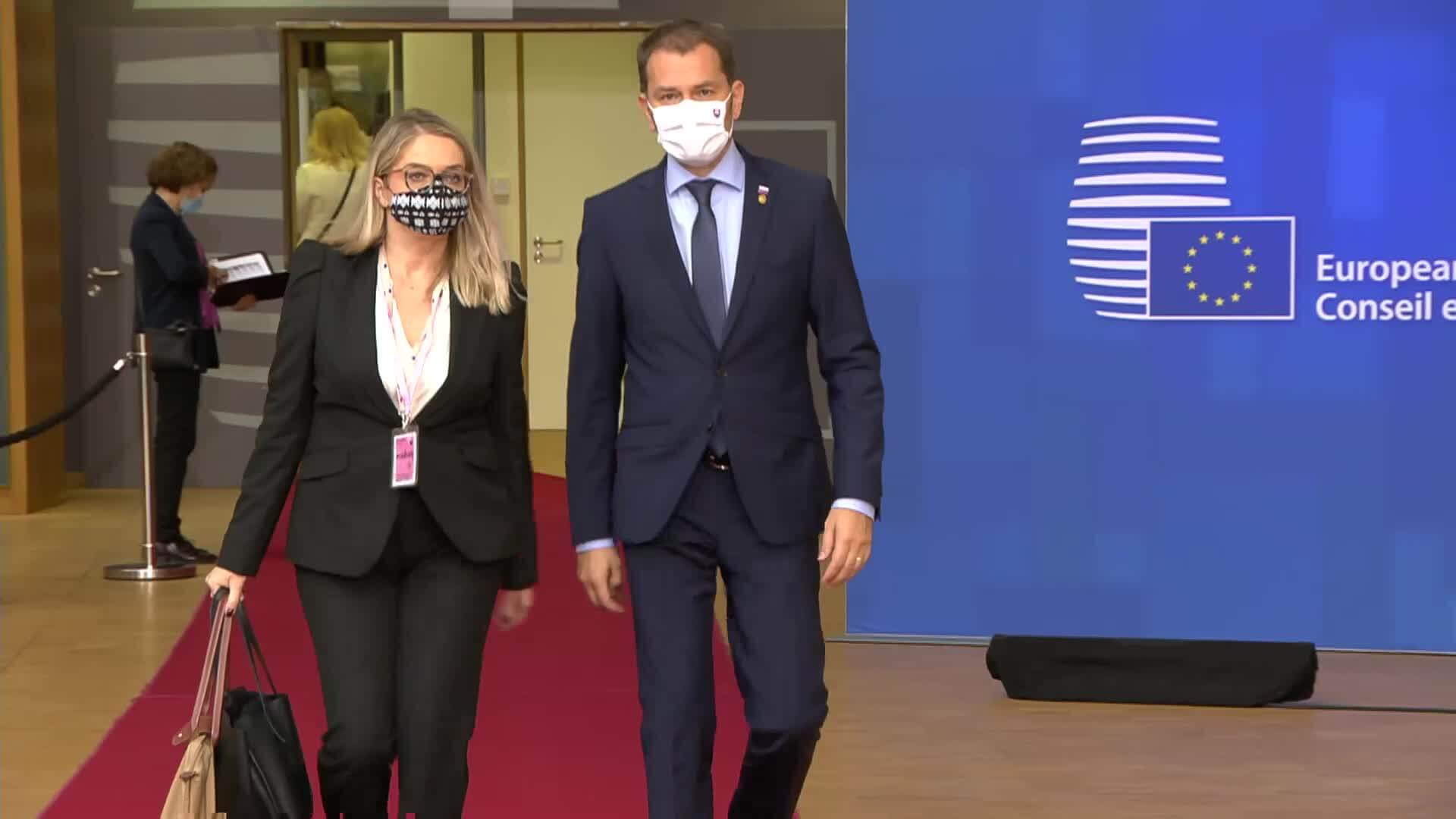 Arrivals at the Special European Council